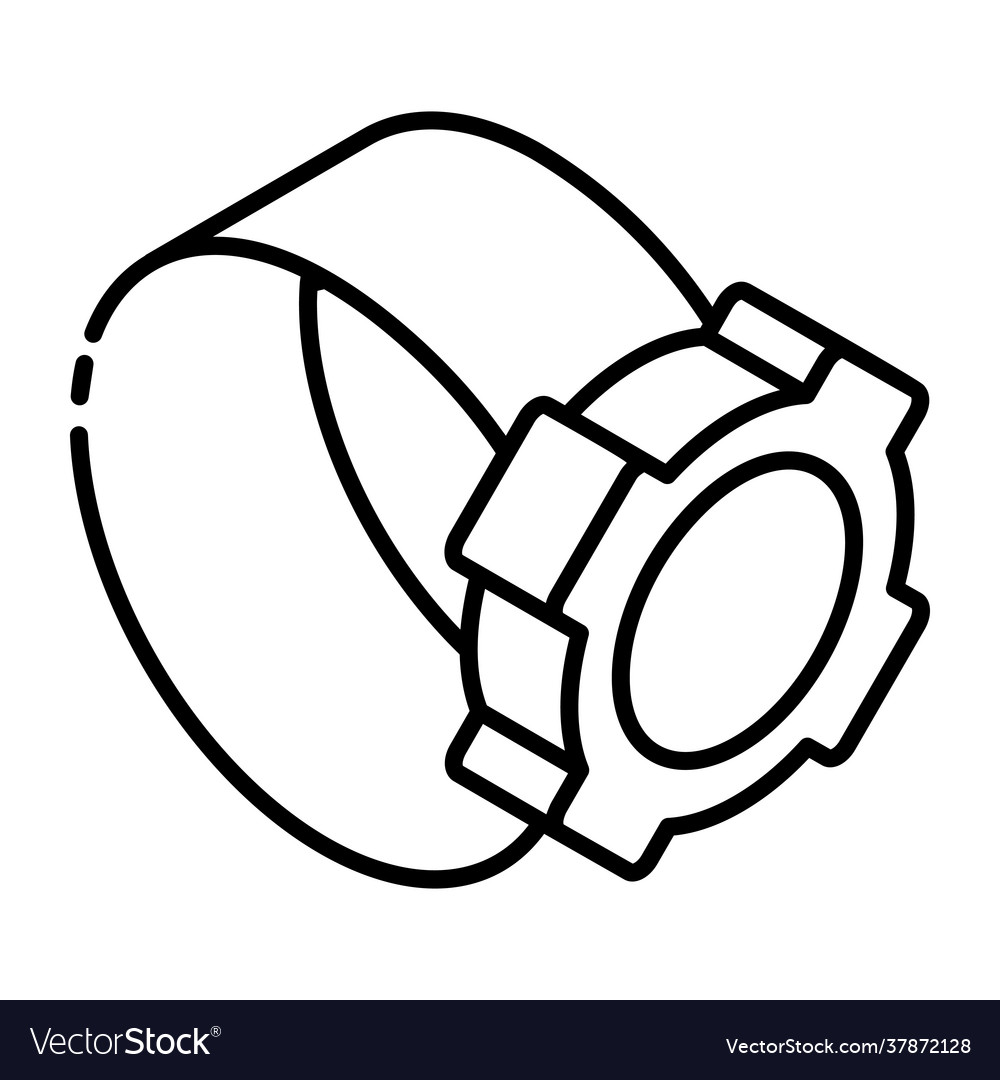 Head torch Royalty Free Vector Image - VectorStock