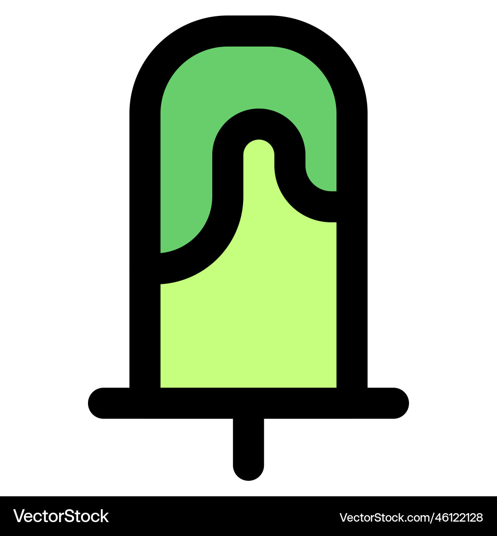 Icey gelato with cream dripping off Royalty Free Vector