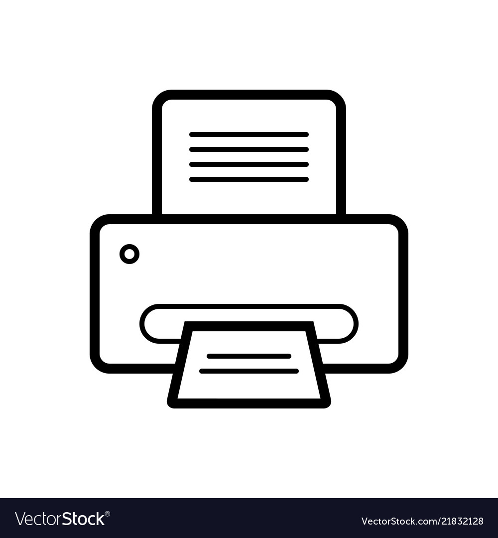 Printer Royalty Free Vector Image - VectorStock