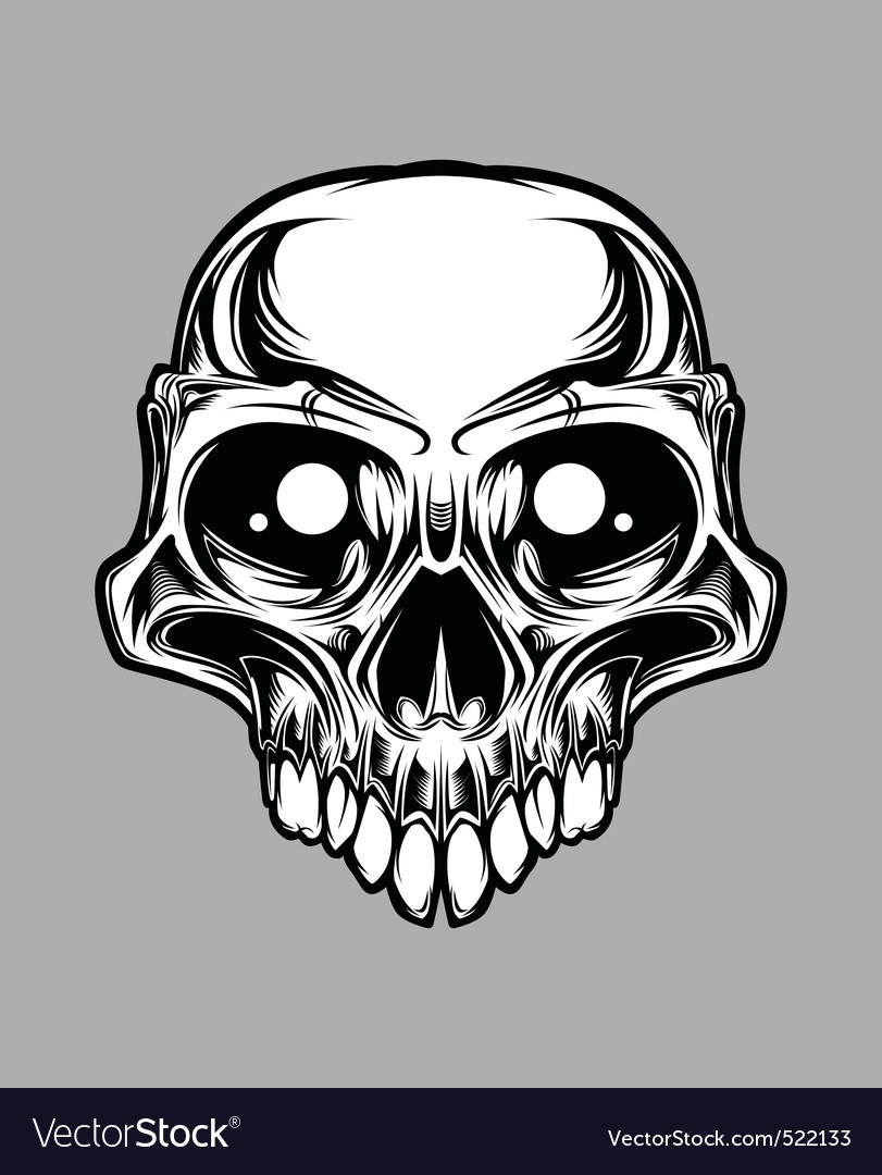 Download Custom skull vector Royalty Free Vector Image - VectorStock