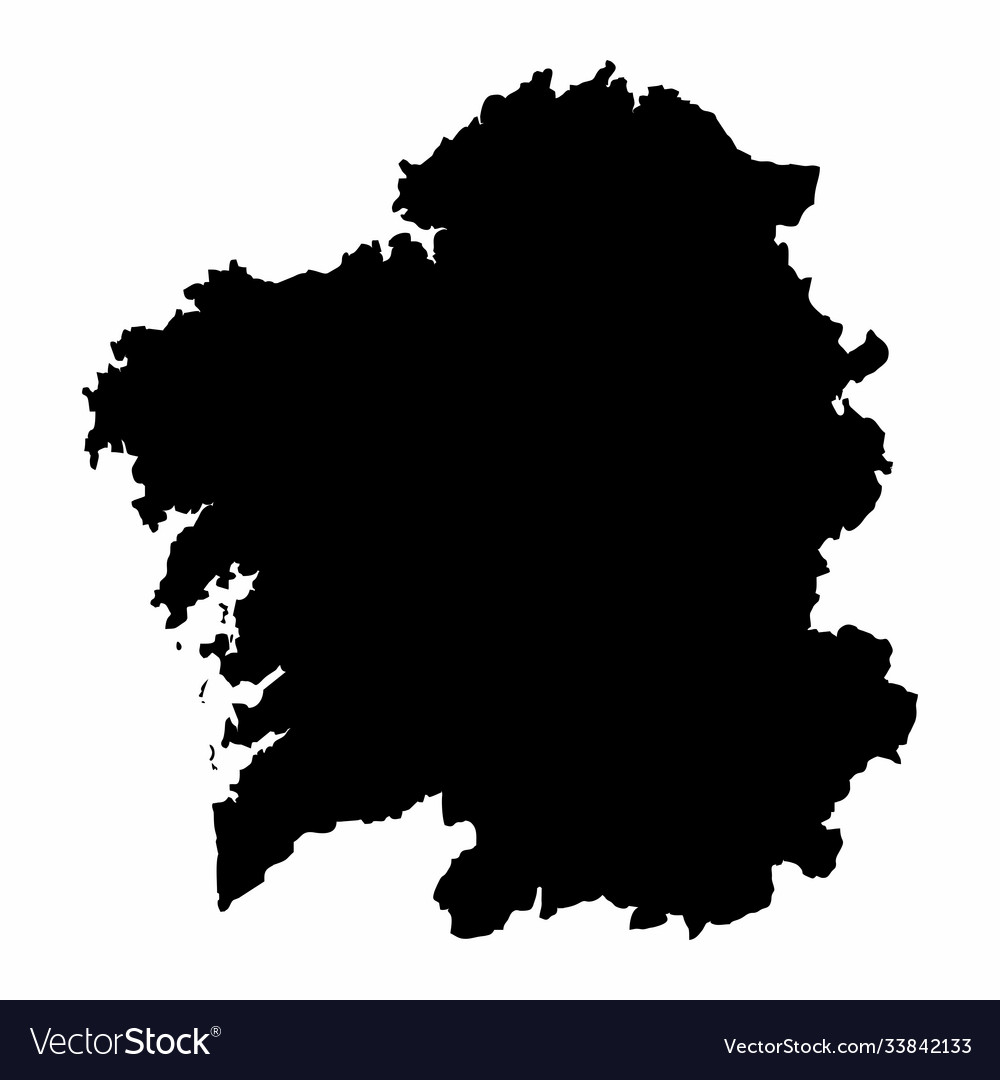 Galicia region map Lizenzfreies Vektorbild - VectorStock