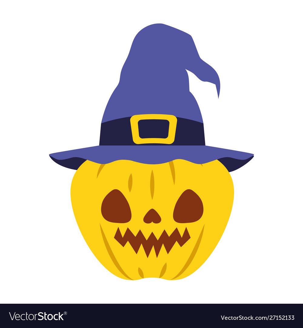 witch hat with face