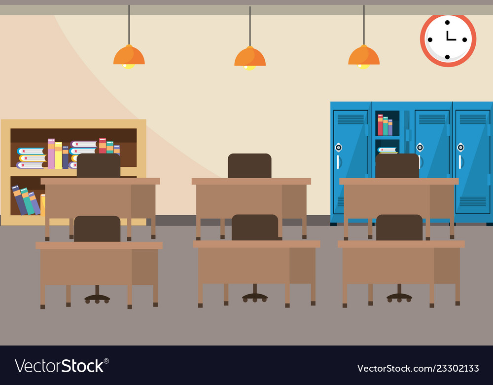 School study classroom cartoon Royalty Free Vector Image School study classroom cartoon Royalty Free Vector Image