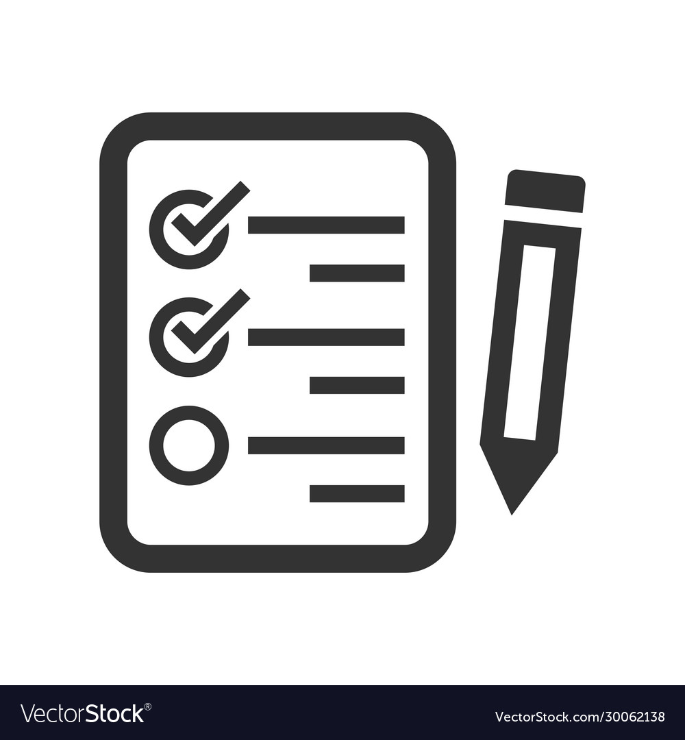 Form inquiry icon Royalty Free Vector Image - VectorStock