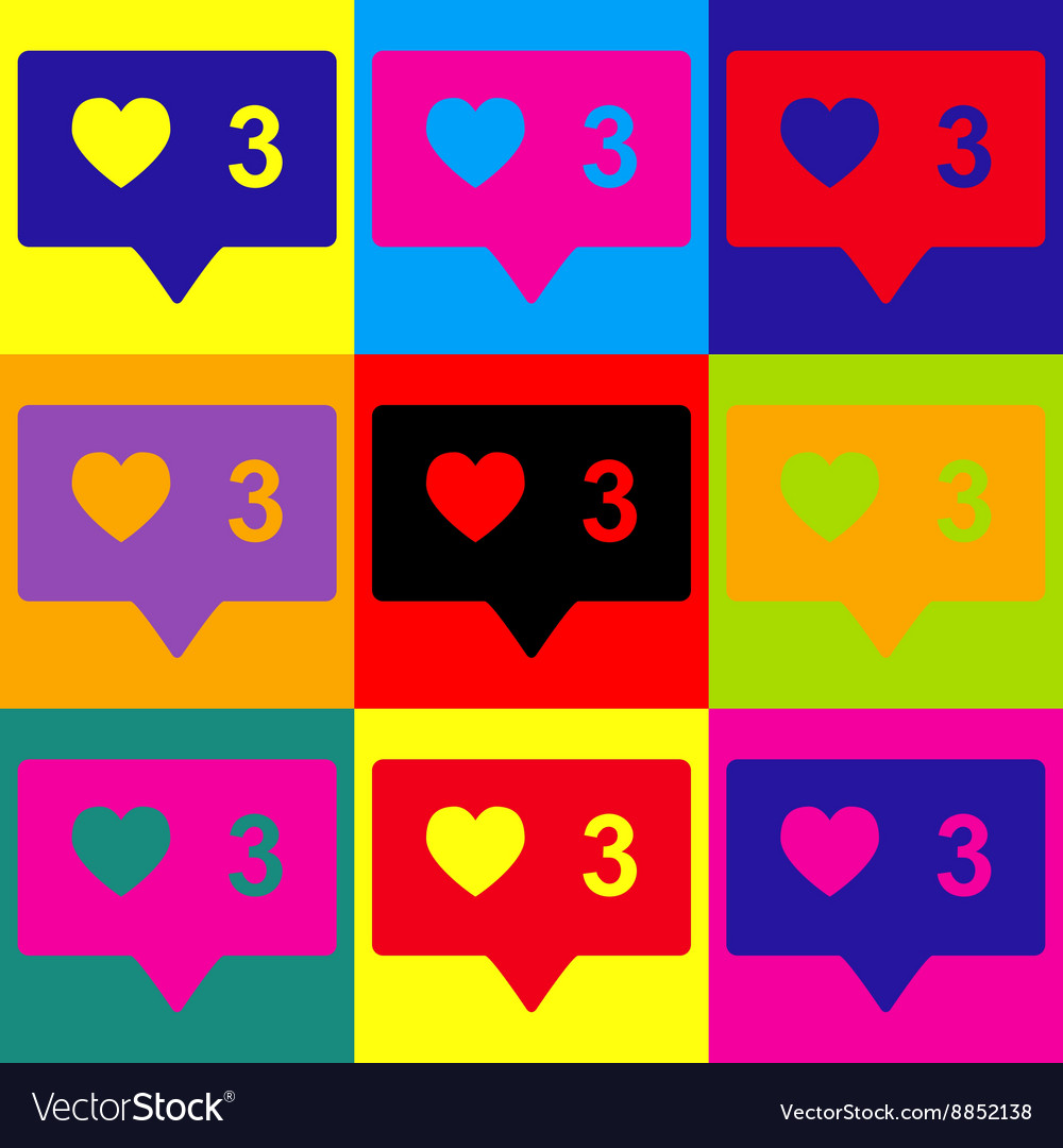 Like and comment sign Royalty Free Vector Image