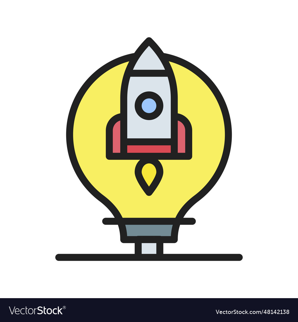 Project idea icon image Royalty Free Vector Image