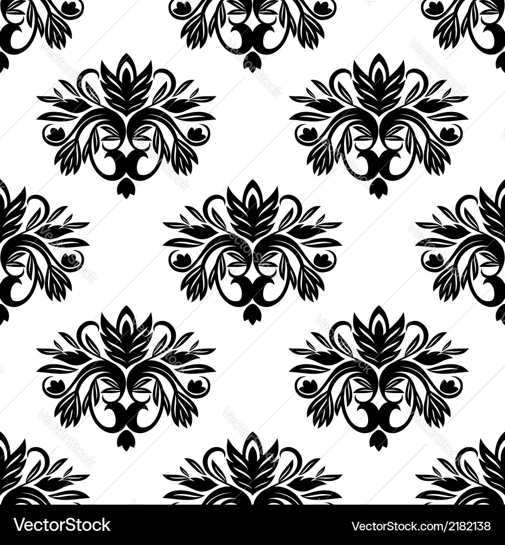 Vintage damask seamless pattern Royalty Free Vector Image