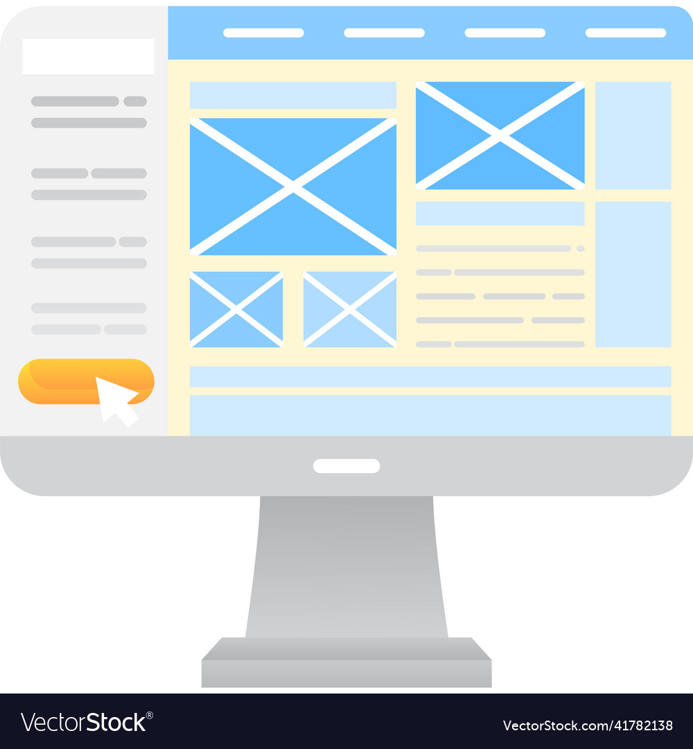 Website development icon isolated on white Vector Image