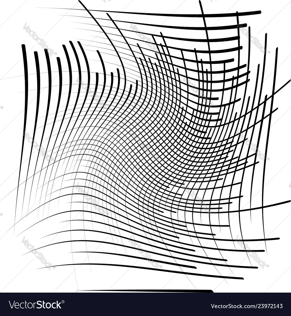 Abstract black and white element over white Vector Image