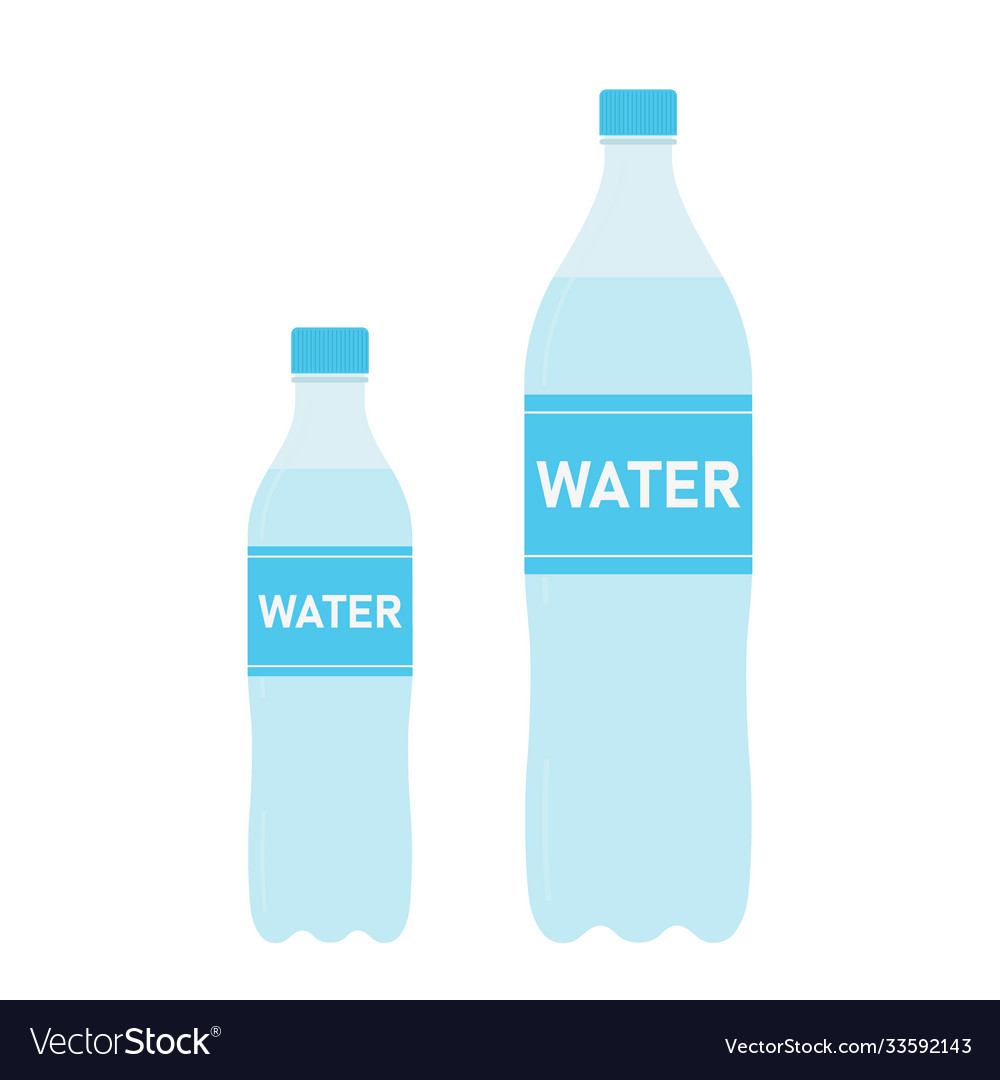 Bottle clean water in plastic packaging Royalty Free Vector