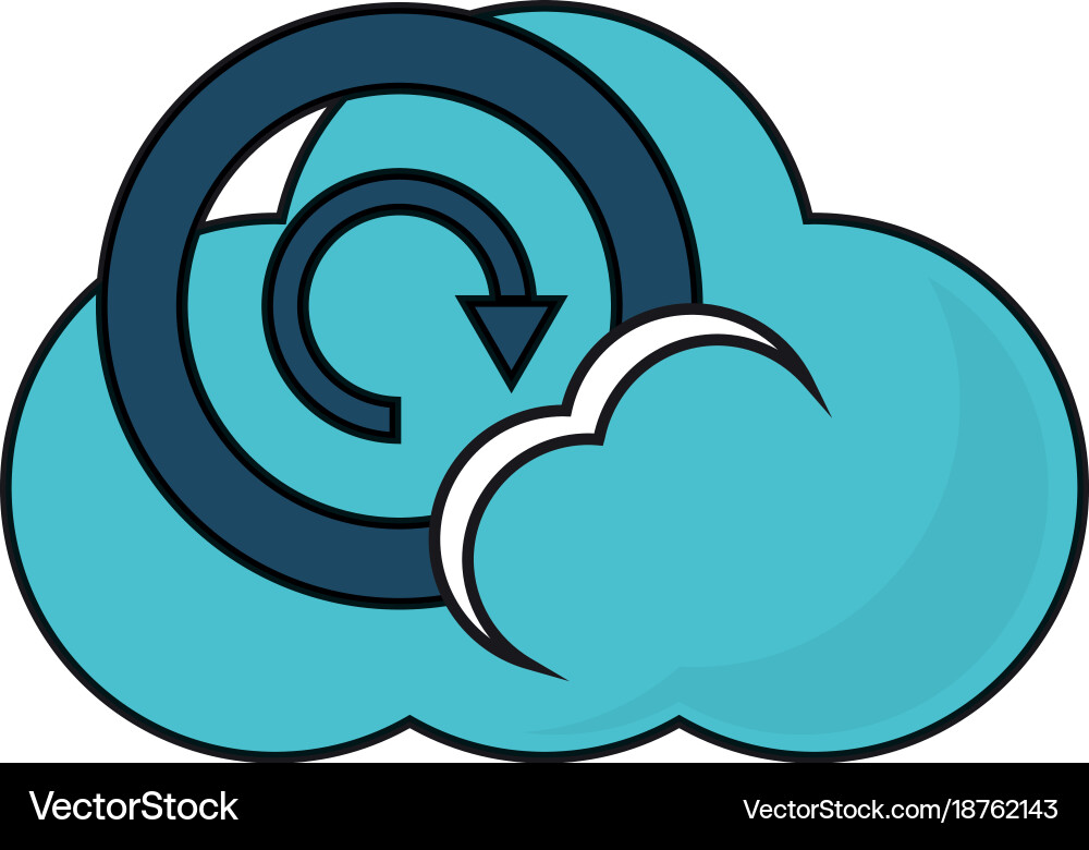 Cloud storage design concept Royalty Free Vector Image