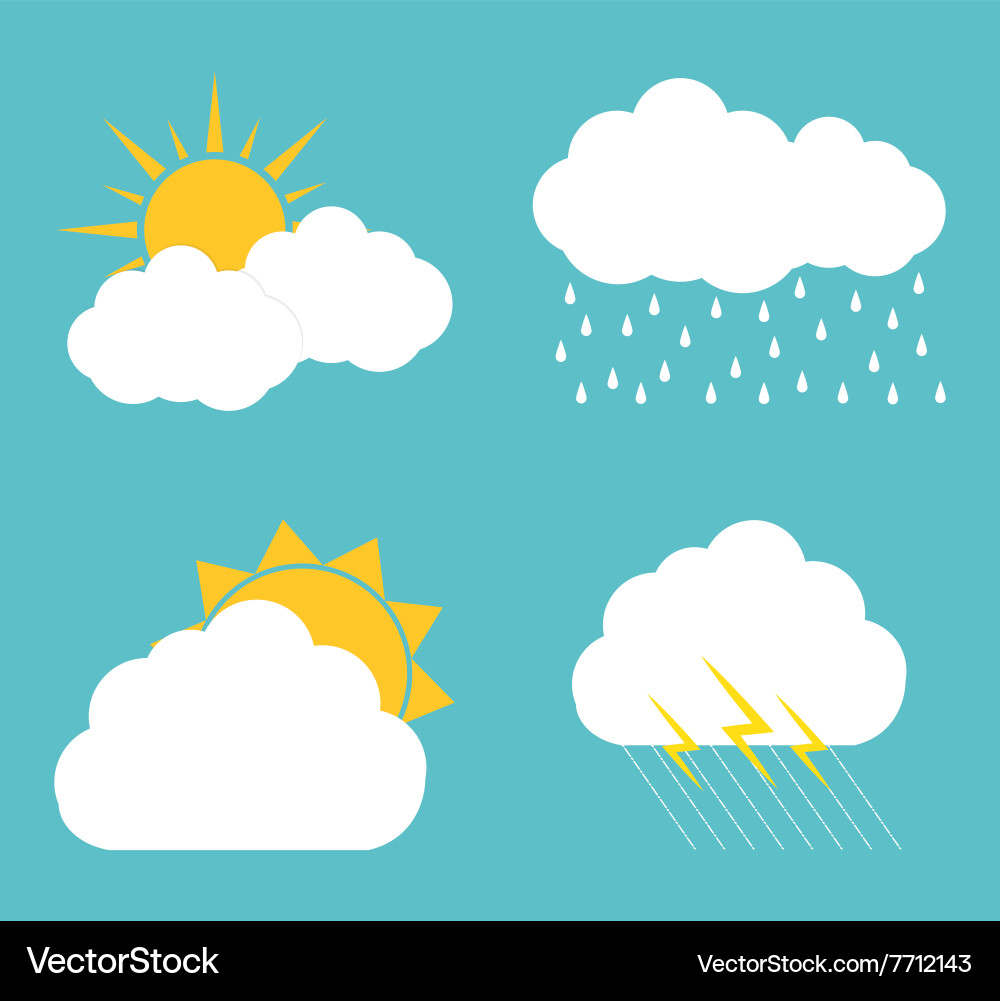 Clouds icon design Royalty Free Vector Image - VectorStock