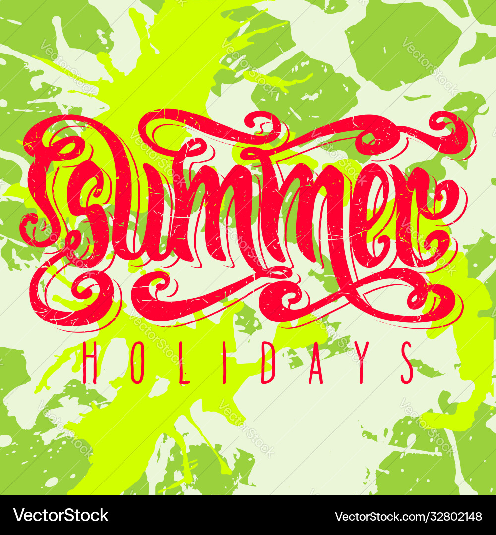 Summer holidays Royalty Free Vector Image - VectorStock