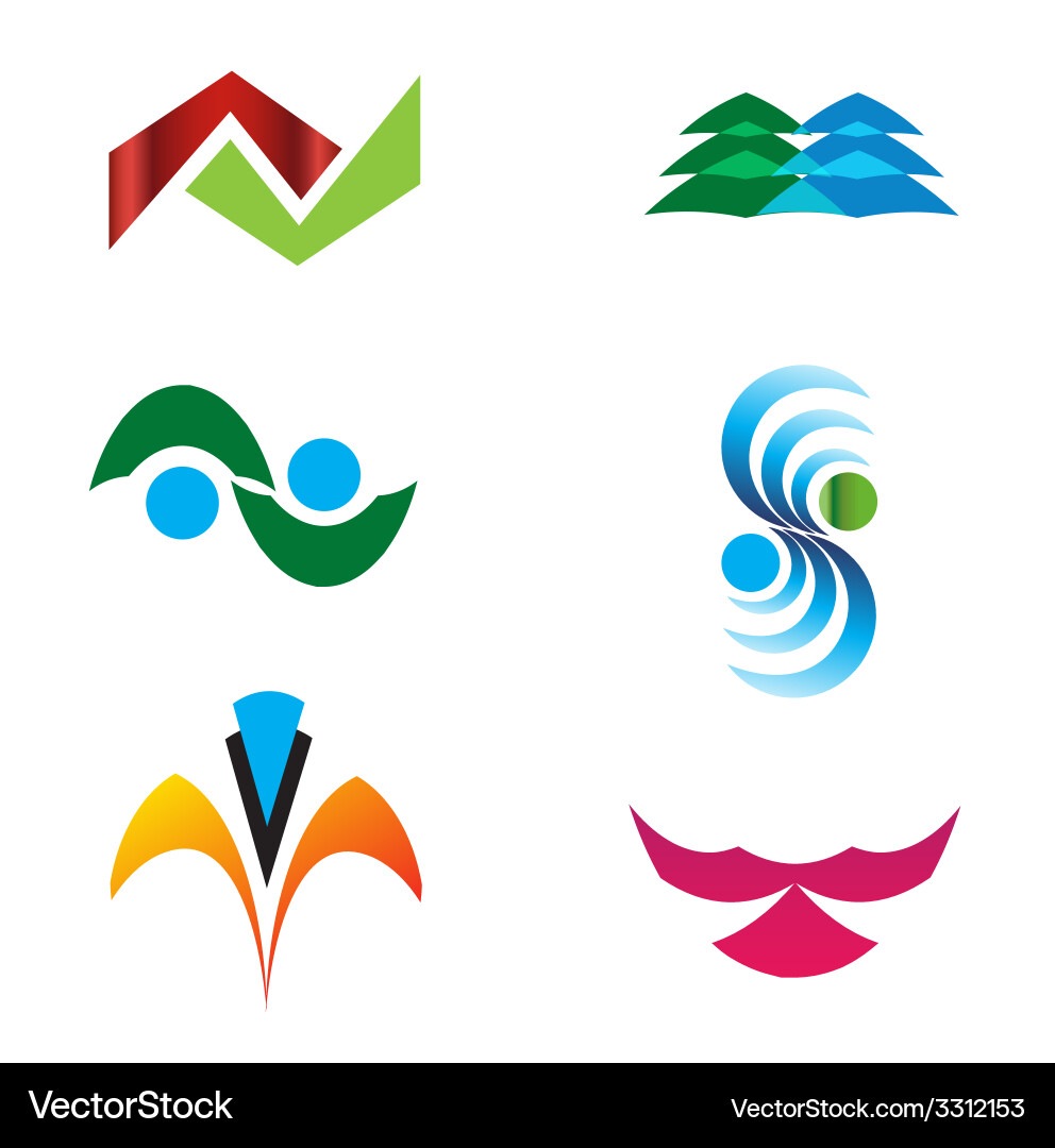 Abstract logo element Royalty Free Vector Image