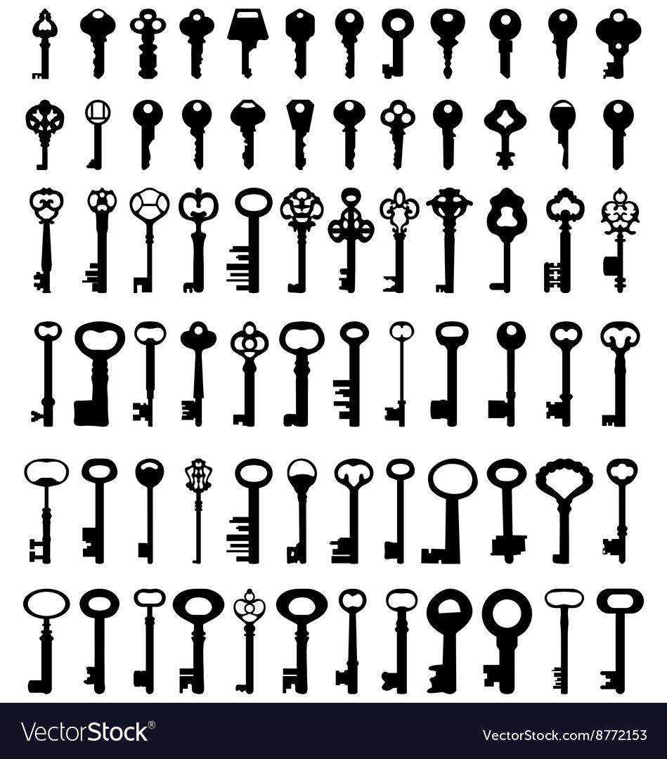 Door keys Royalty Free Vector Image - VectorStock