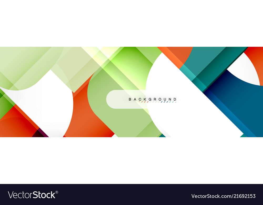 Geometric squares abstract banner Royalty Free Vector Image