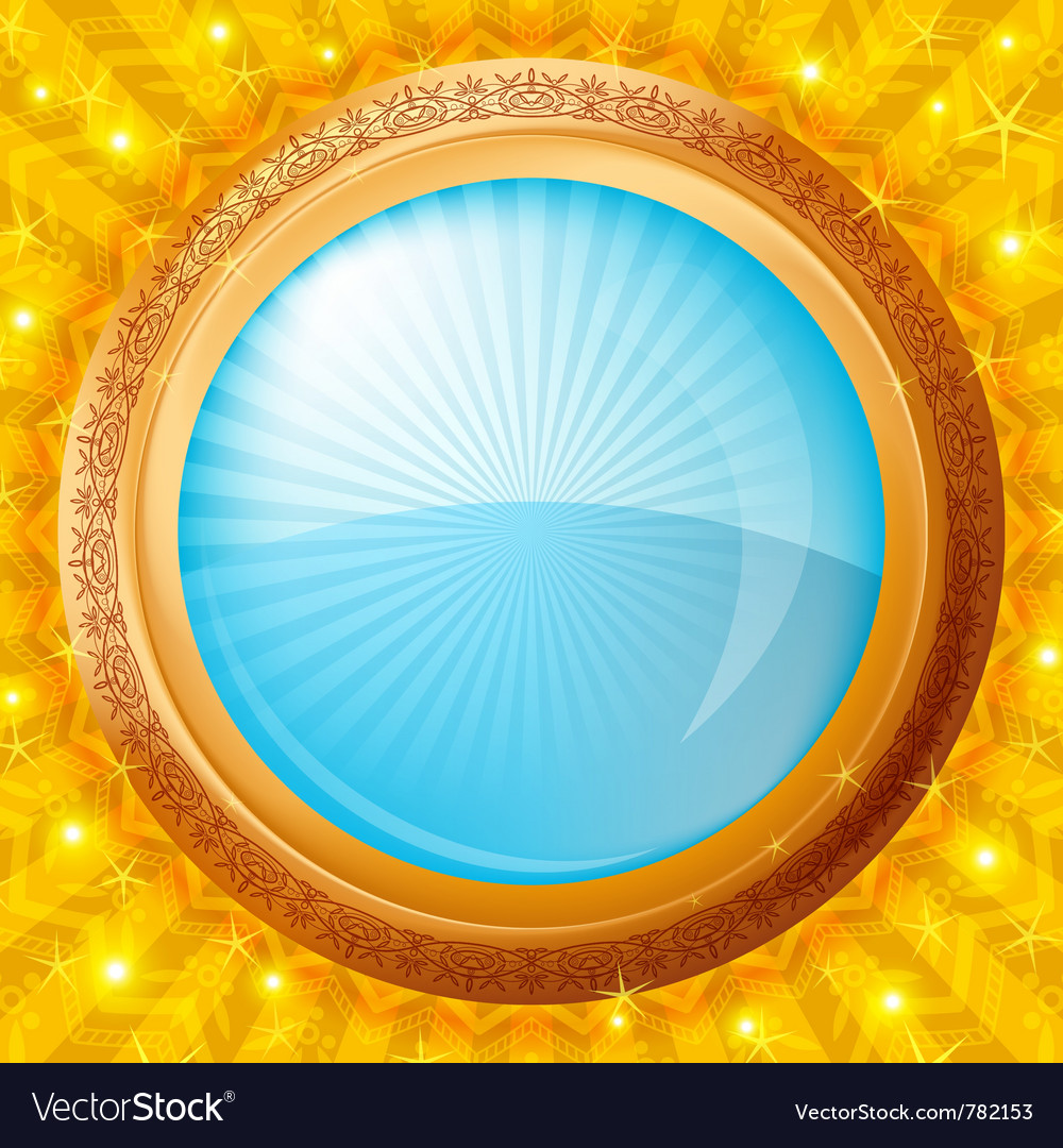 Glass porthole background Royalty Free Vector Image