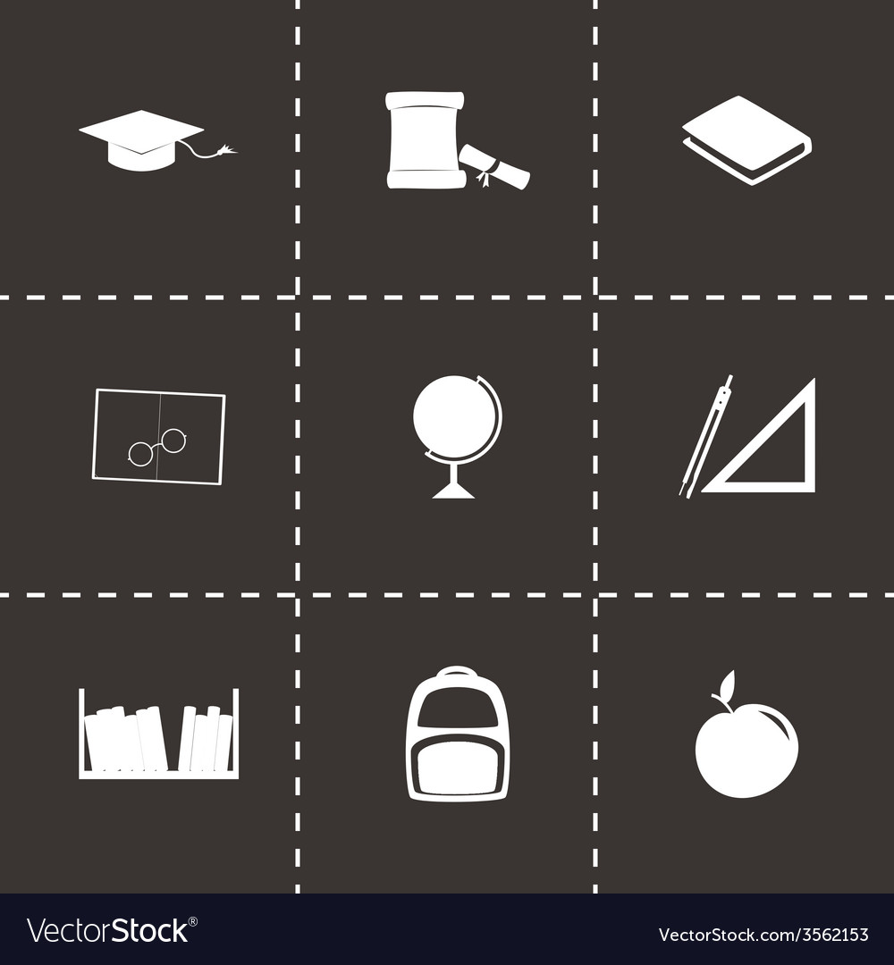Study icon set Royalty Free Vector Image - VectorStock