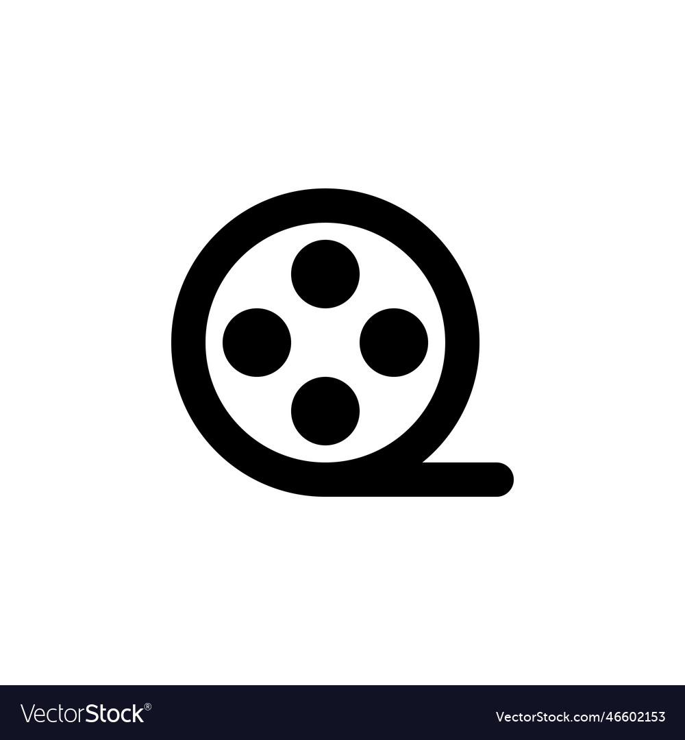 Video camera film tape line web or mobile Vector Image