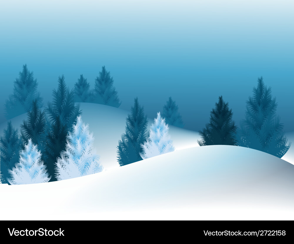Christmas trees Royalty Free Vector Image - VectorStock