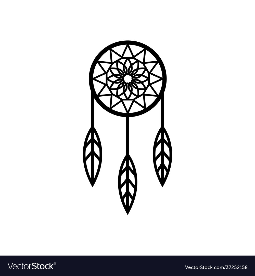 Dream catcher icon design template