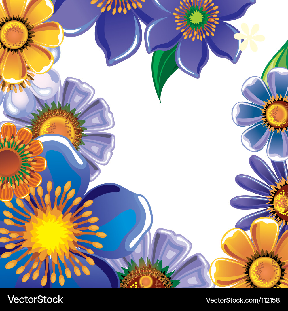 Floral background Royalty Free Vector Image - VectorStock