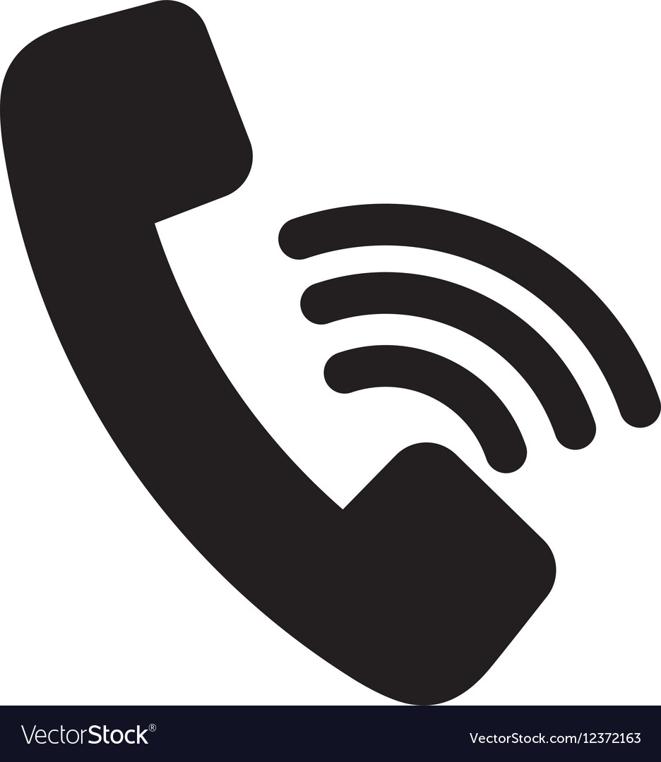 Isolated telephone symbol Royalty Free Vector Image