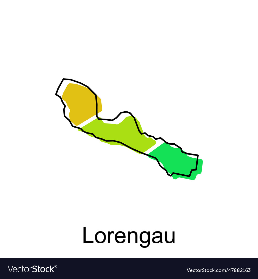 Map Of Lorengau Design Template National Borders Vector Image