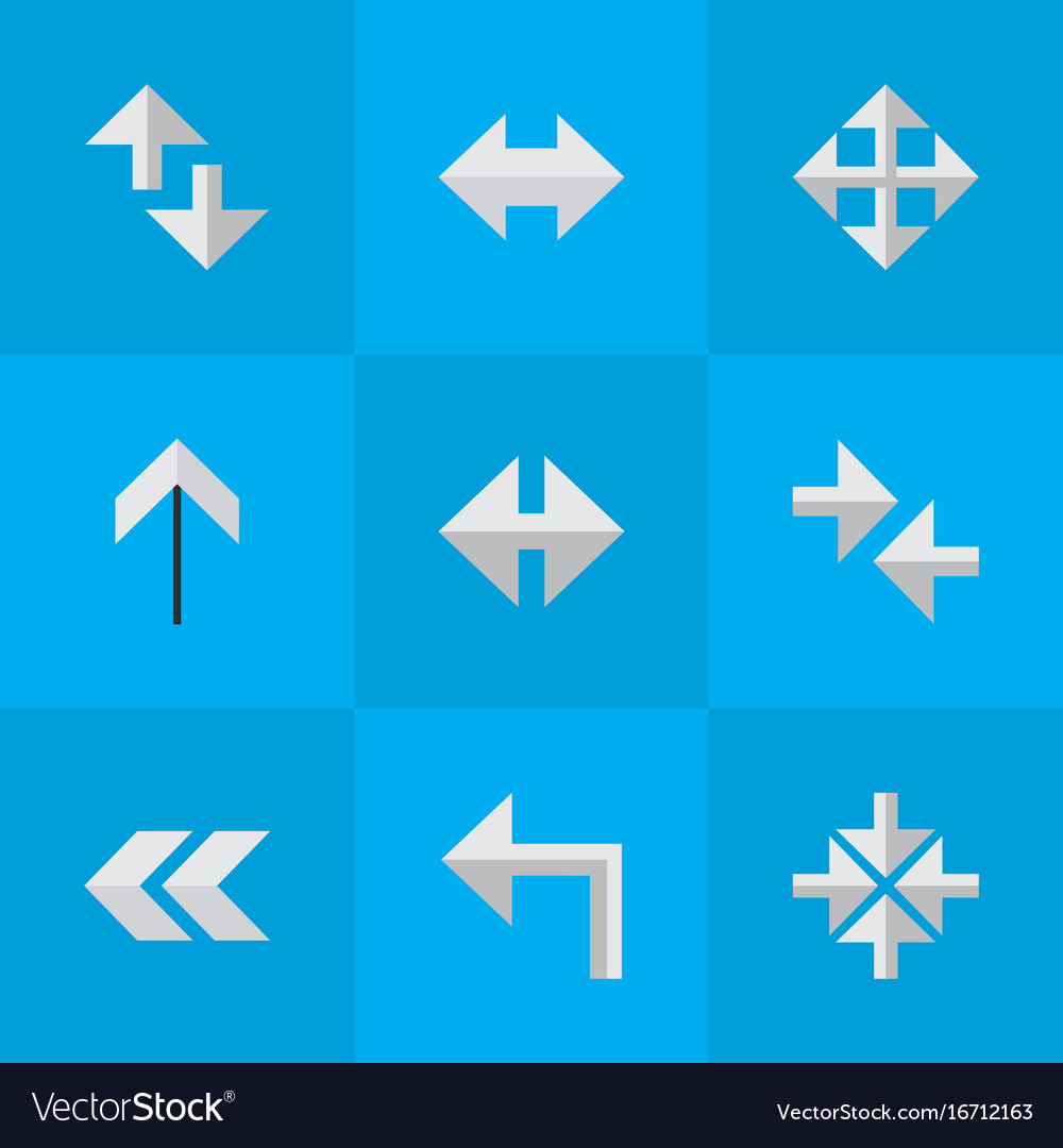 Set Of Simple Indicator Icons Royalty Free Vector Image