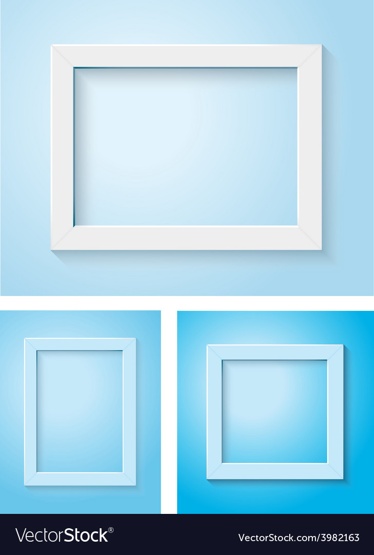 White And Blue Frame Set