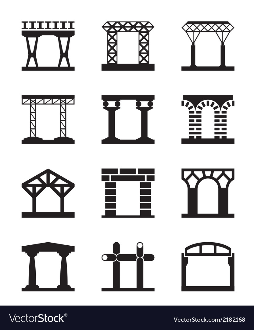 Different Types Of Building Structures Royalty Free Vector