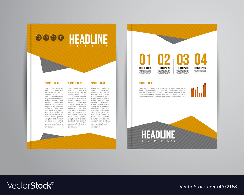 Flyer Template Royalty Free Vector Image Vectorstock