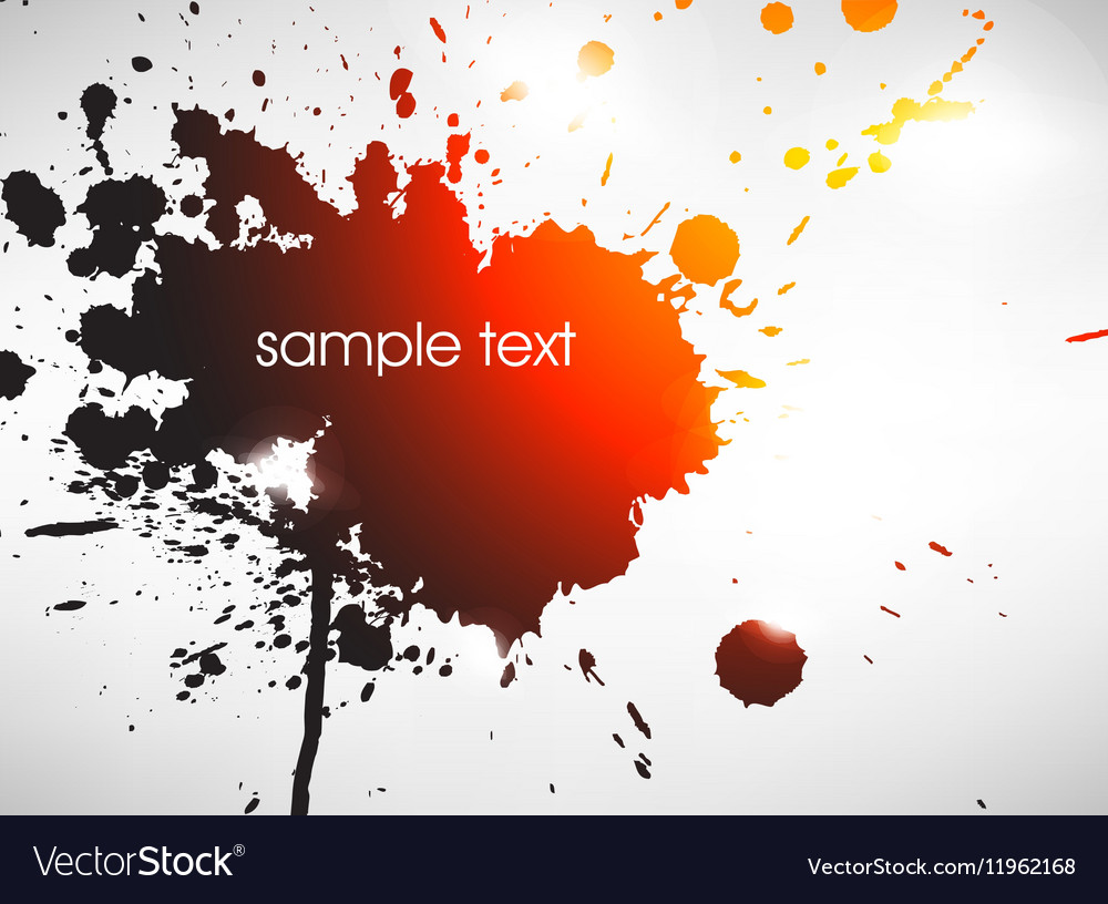 Paint Splash Background Royalty Free Vector Image