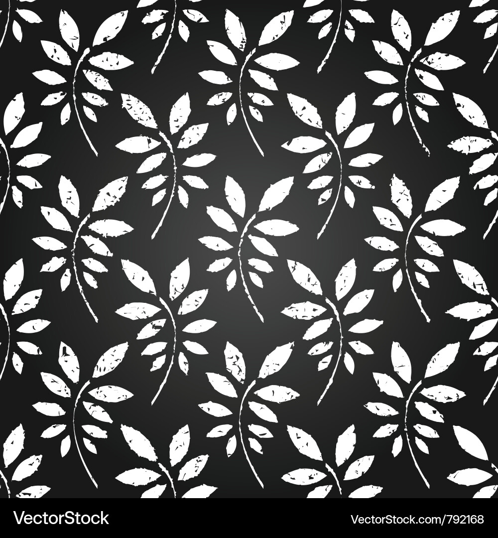 Seamless leaves wallpaper Royalty Free Vector Image