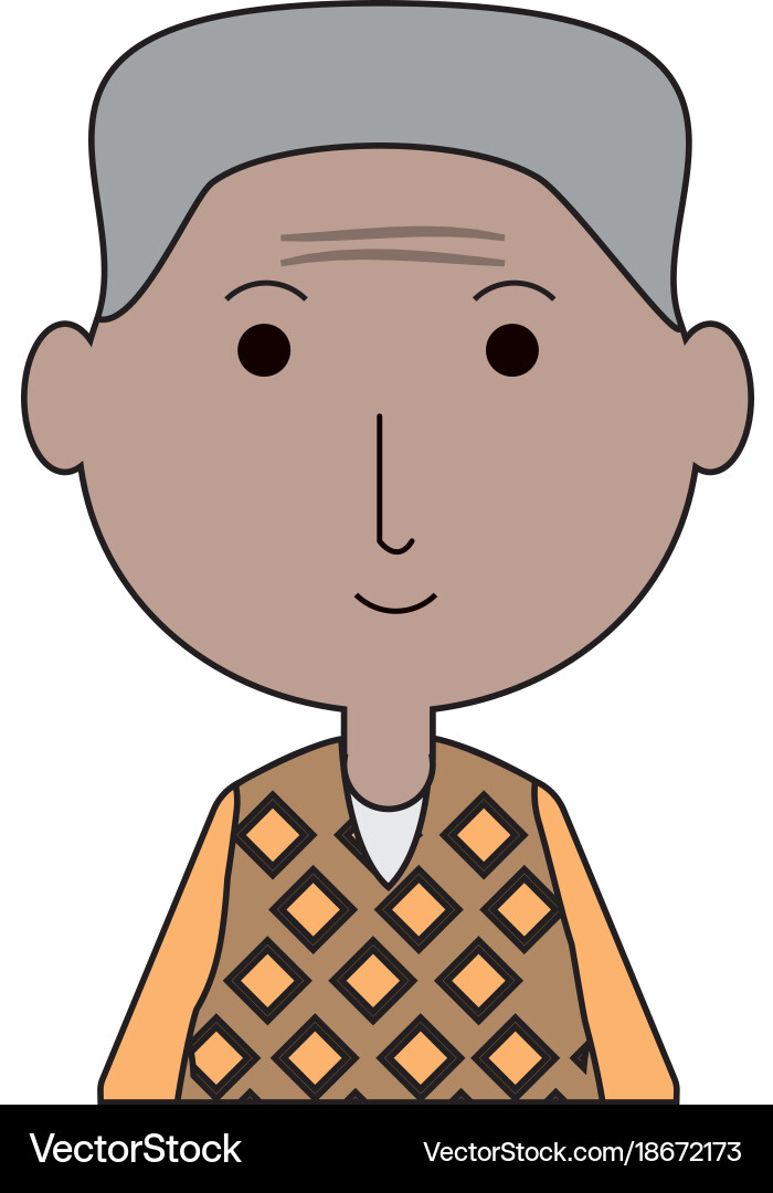 Elderly man icon Royalty Free Vector Image - VectorStock