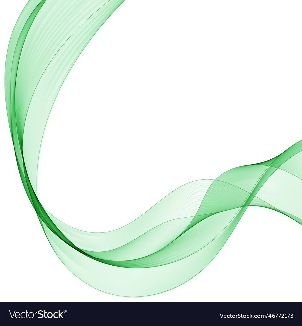 Green wave abstract background Royalty Free Vector Image