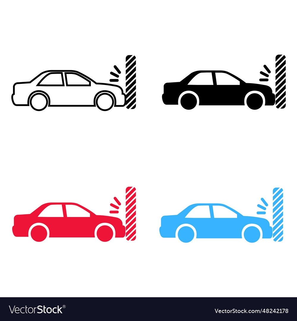 Crash cars Royalty Free Vector Image - VectorStock