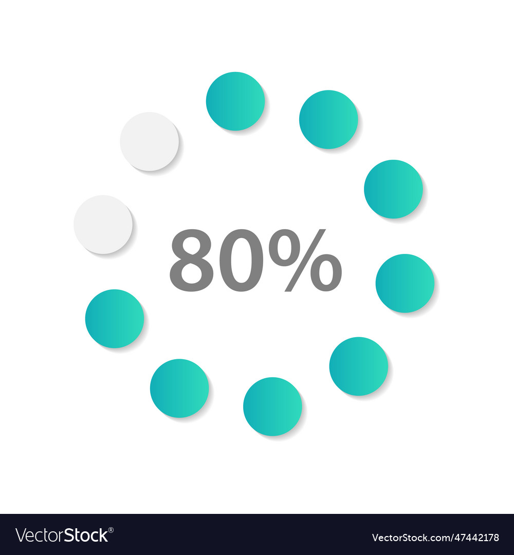 Circle gradient dot infographic chart design Vector Image