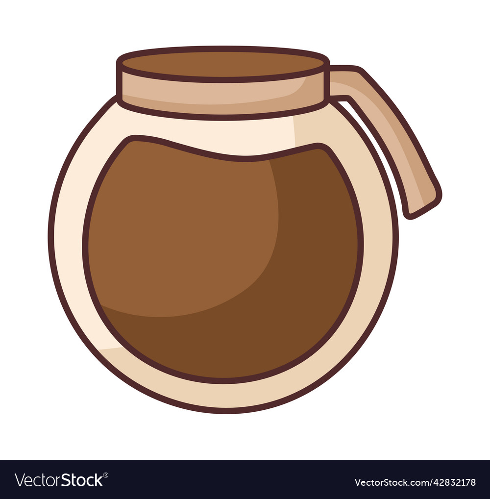 Coffee jug design Royalty Free Vector Image VectorStock