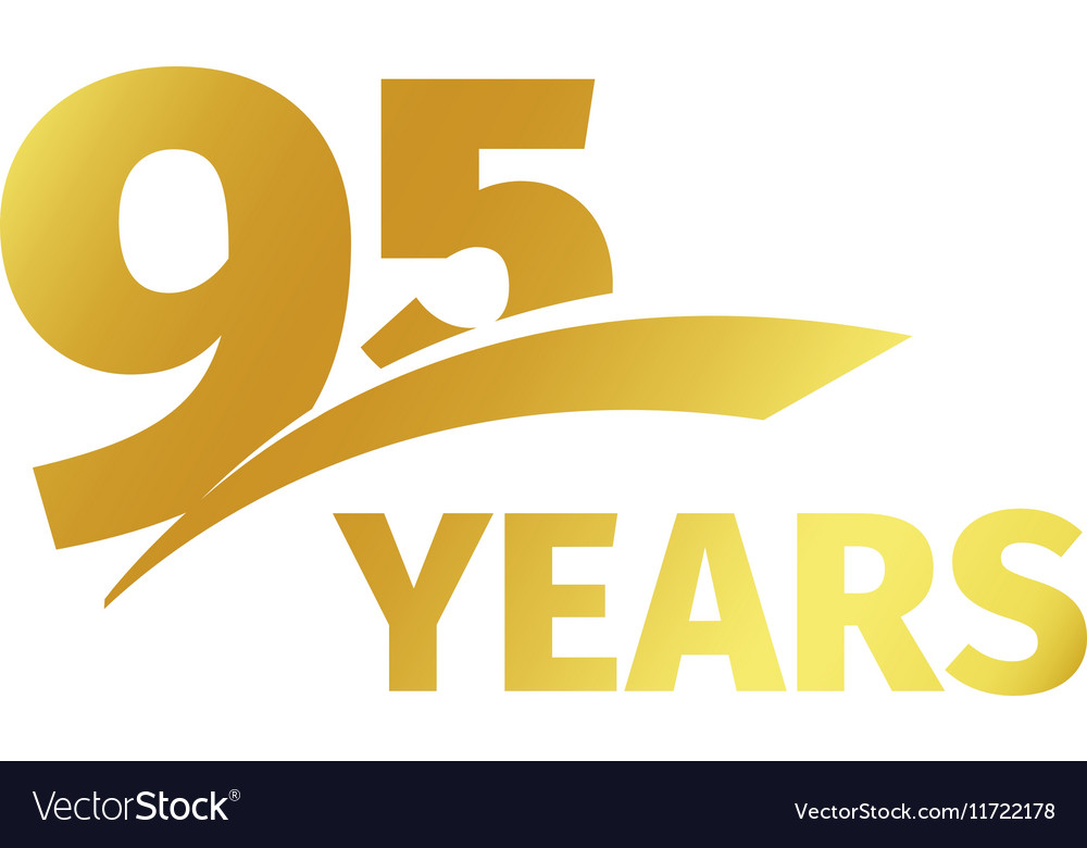 isolated abstract golden 95th