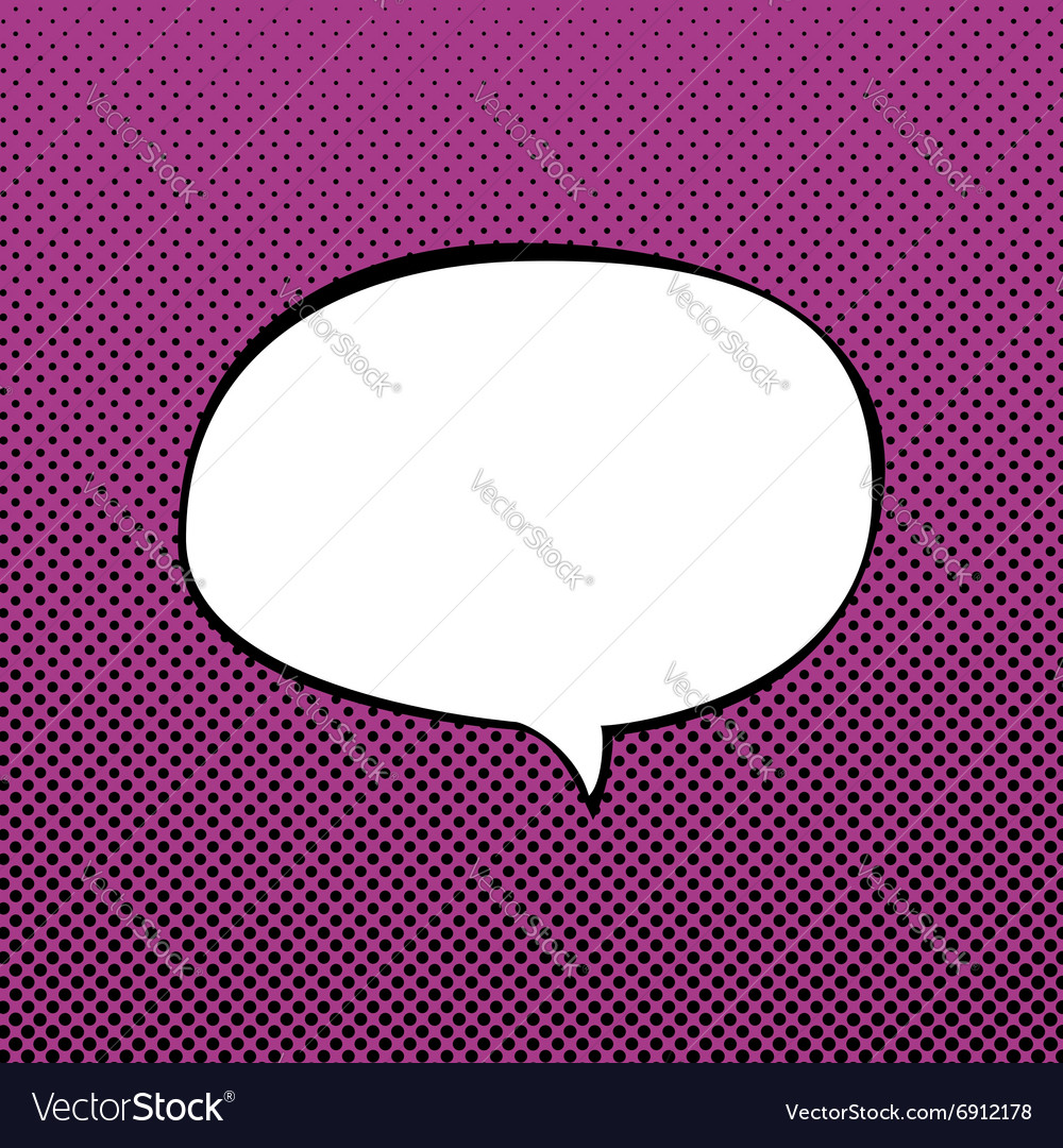 Speech Bubble On Pop Art Background Royalty Free Vector