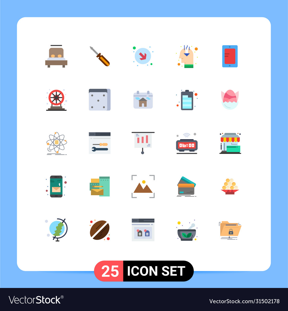 Stock icon pack 25 line signs and symbols for Vector Image