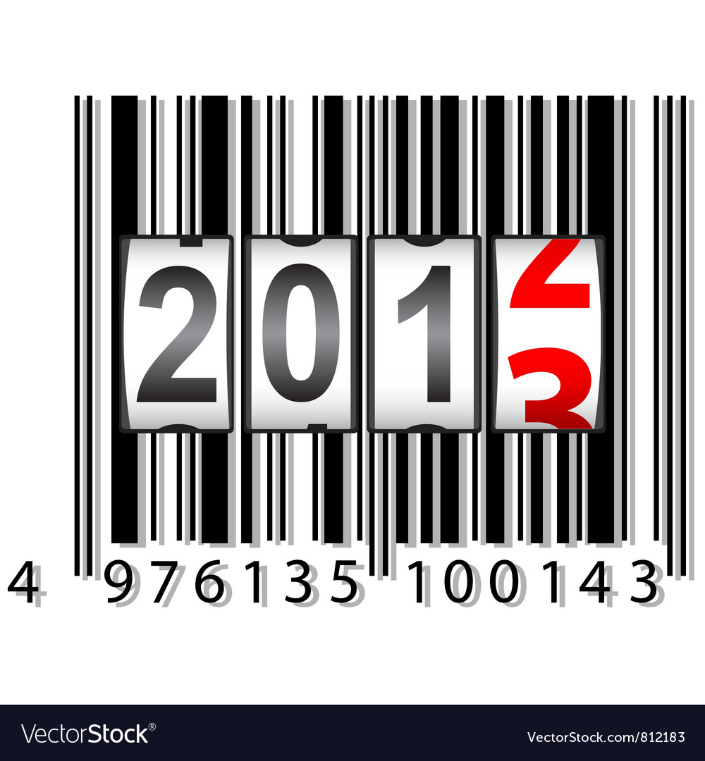 2013 new year counter barcode