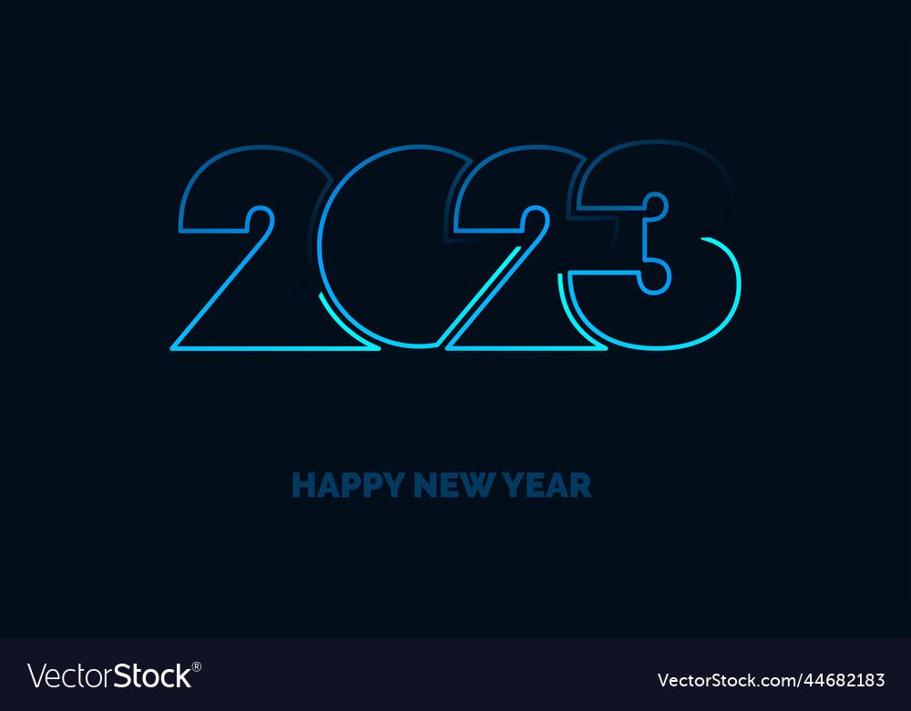 2065 happy new year symbols new 2023 year Vector Image