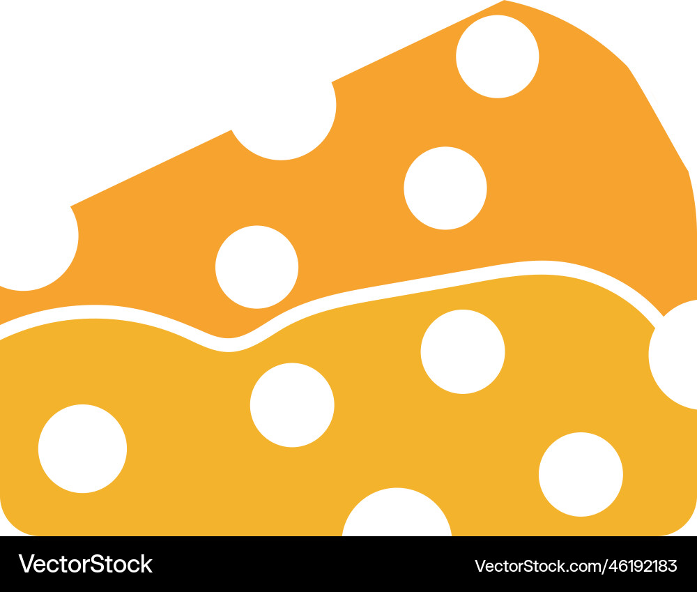 Cheese icon clipart design Royalty Free Vector Image