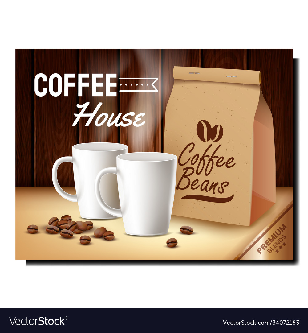 coffee-house-creative-promotional-poster-vector-image