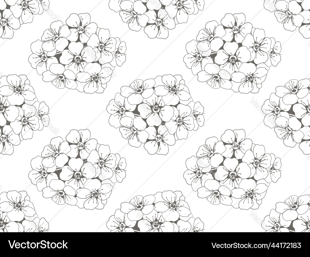 Floral seamless pattern design for fabric Vector Image