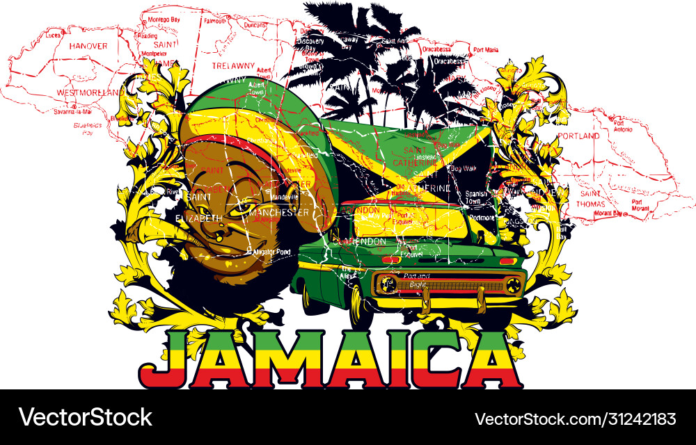 Jamaica Royalty Free Vector Image Vectorstock