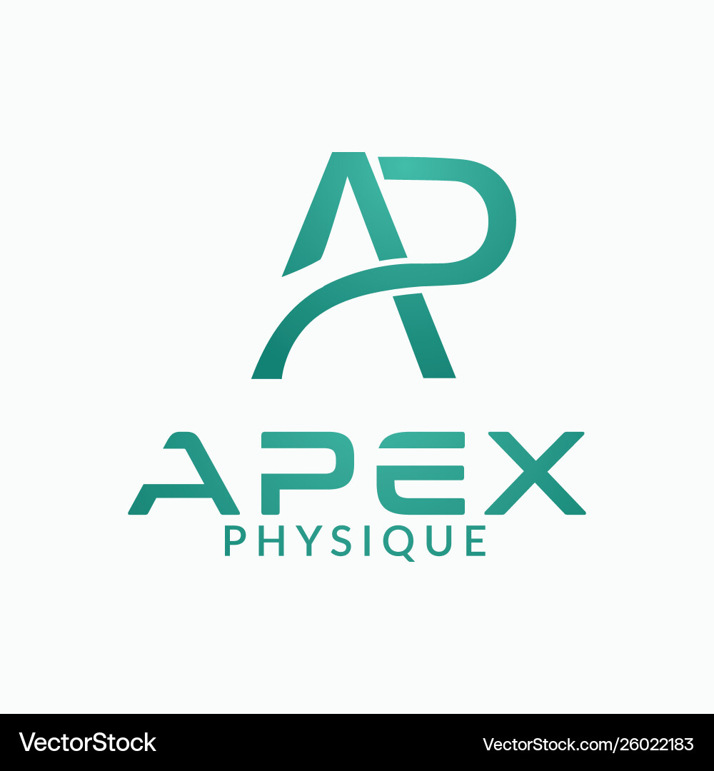 Letter ap logo design template Royalty Free Vector Image