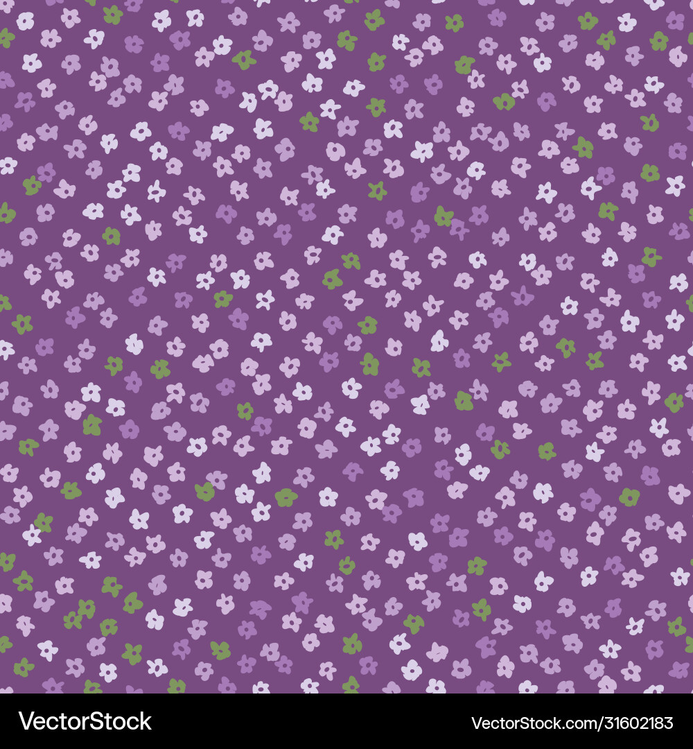 Ditsy Simple Pattern Simple floral seamless ditsy pattern Royalty Free Vector